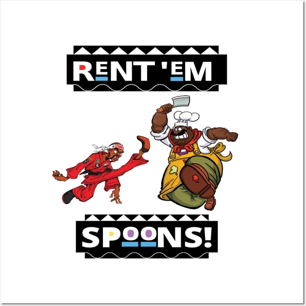 Rent Em Spoon Wall Art by Anpu Apparel